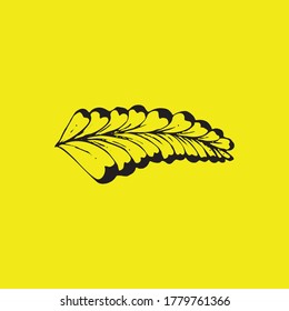 Flower decoration design icon vector image
