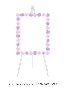Flower decoration - Fashionable Whiteboard