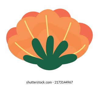 flower decoration icon flat isolated