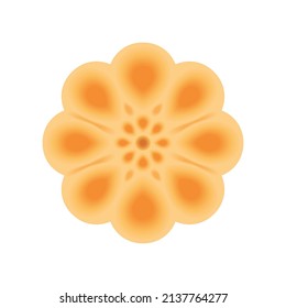 icono de decoración de flores aislado plano