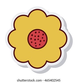 flower decoration isolated icon vector illustration design