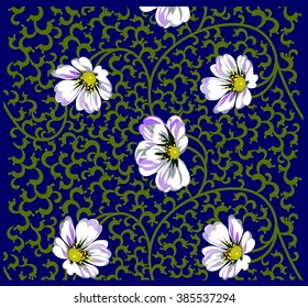 Flower decoration in Japanese style with wildflowers