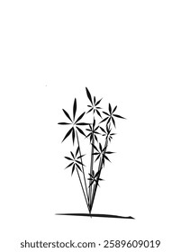 flower decoration logo with abstract
