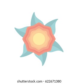 flower decoration nature icon