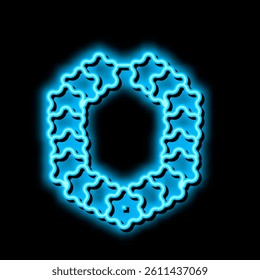 flower decoration neon light sign vector. flower decoration illustration