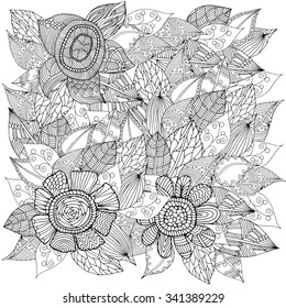Flower decoration pattern