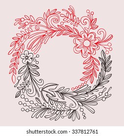 flower decorative circular wreath