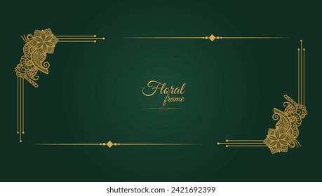Flower Decorative Gold Frames And Borders
