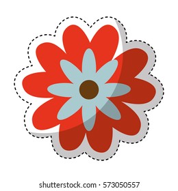 flower decorative isolated icon vector illustration design