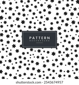 Modelo de design de plano de fundo de padrão decorativo de flor. Ilustração vetorial