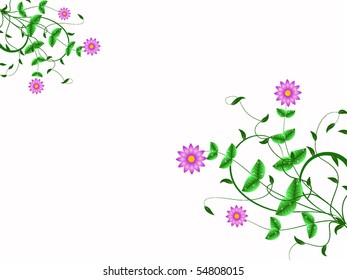 flower decoratively romantically abstraction illustration