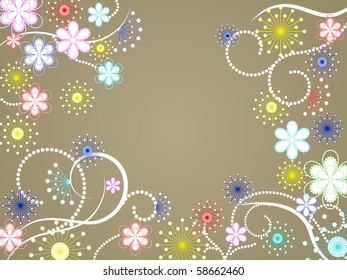 flower decoratively romantically abstraction illustration