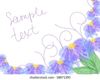 flower decoratively romantically abstraction illustration