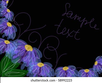 flower decoratively romantically abstraction illustration