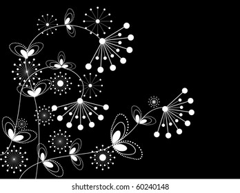 flower decoratively romantically abstraction illustration