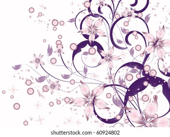 flower decoratively romantically abstraction illustration