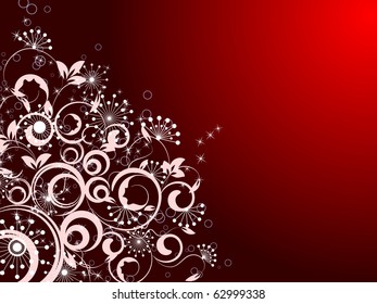 flower decoratively romantically abstraction illustration