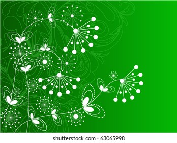 flower decoratively romantically abstraction illustration