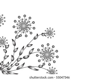 flower decoratively stylized abstraction illustration