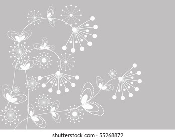 flower decoratively stylized abstraction illustration