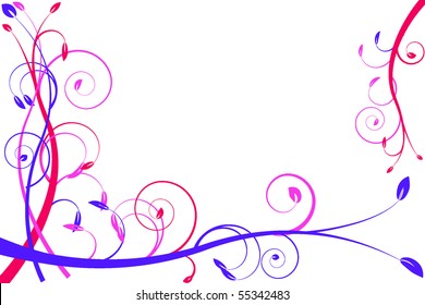 flower decoratively stylized abstraction illustration