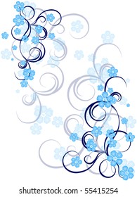flower decoratively stylized abstraction illustration