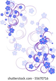 flower decoratively stylized abstraction illustration