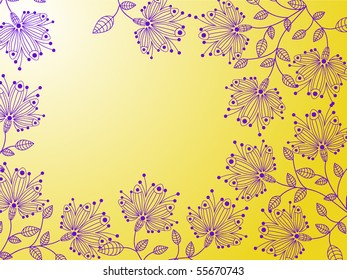 flower decoratively stylized abstraction illustration