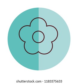 flower delicate decoration natural icon