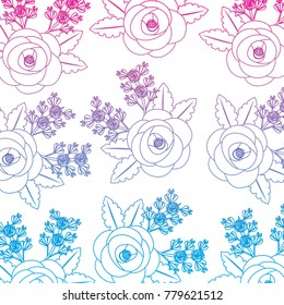 flower with delicate leaves floral pattern image 