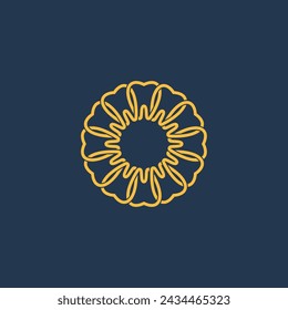 flower dental logo concept vector design. Dental Group Logo Design Template. modern Dentist Icon Design	