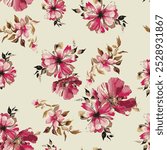 Flower design all over abstract beautiful and charming for textile factory