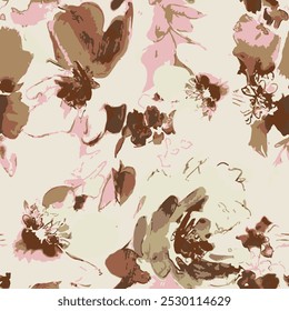 Flower design all over abstract and charming for textile factory