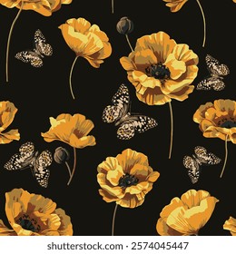 Flower design all over abstract and charming for textile factory