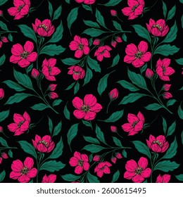 Flower design all over abstract beautiful and charming for textile factory