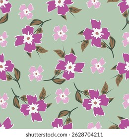 Blumen-Design ganz abstrakt und charmant für Textilfabrik