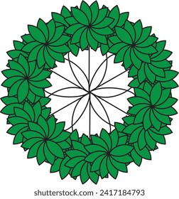 arte de diseño floral vectorial activo