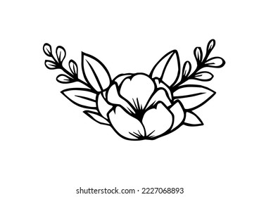 flower design in black color