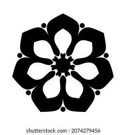 Flower Design Black White Flower Design Stock Vector (royalty Free 