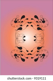 Flower design by lines