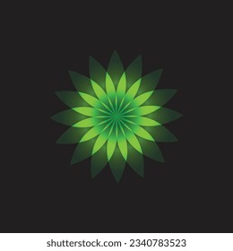 Flower Design Colorful Simple Vector Illustration