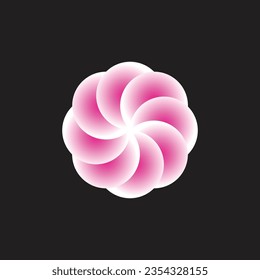 Flower Design Colorful Simple Vector Illustration