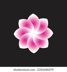 Flower Design Colorful Simple Vector Illustration