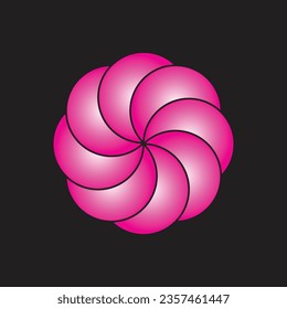 Flower Design Colorful Simple Vector Illustration