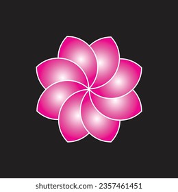 Flower Design Colorful Simple Vector Illustration