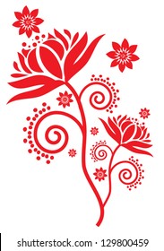 Flower design elements