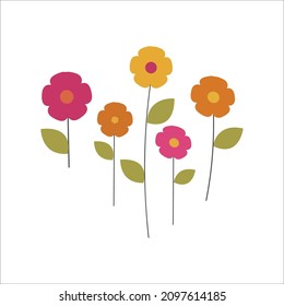 flower design elements for graphic design
