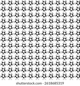Flower design elements silhouette pattern