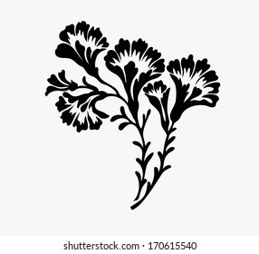 Flower design elements vector