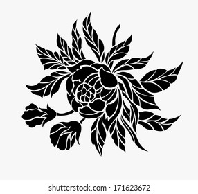 Flower design elements vector